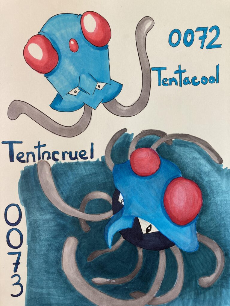 Another page done on my Kanto Pokédex sketchbook