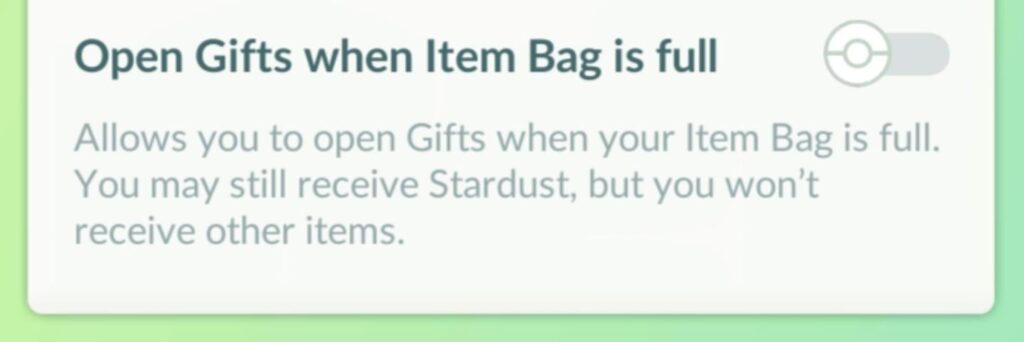 We need this option but for Pokestops so we can still spin it for the visit, especially since they just gave us more items than we'll ever use.