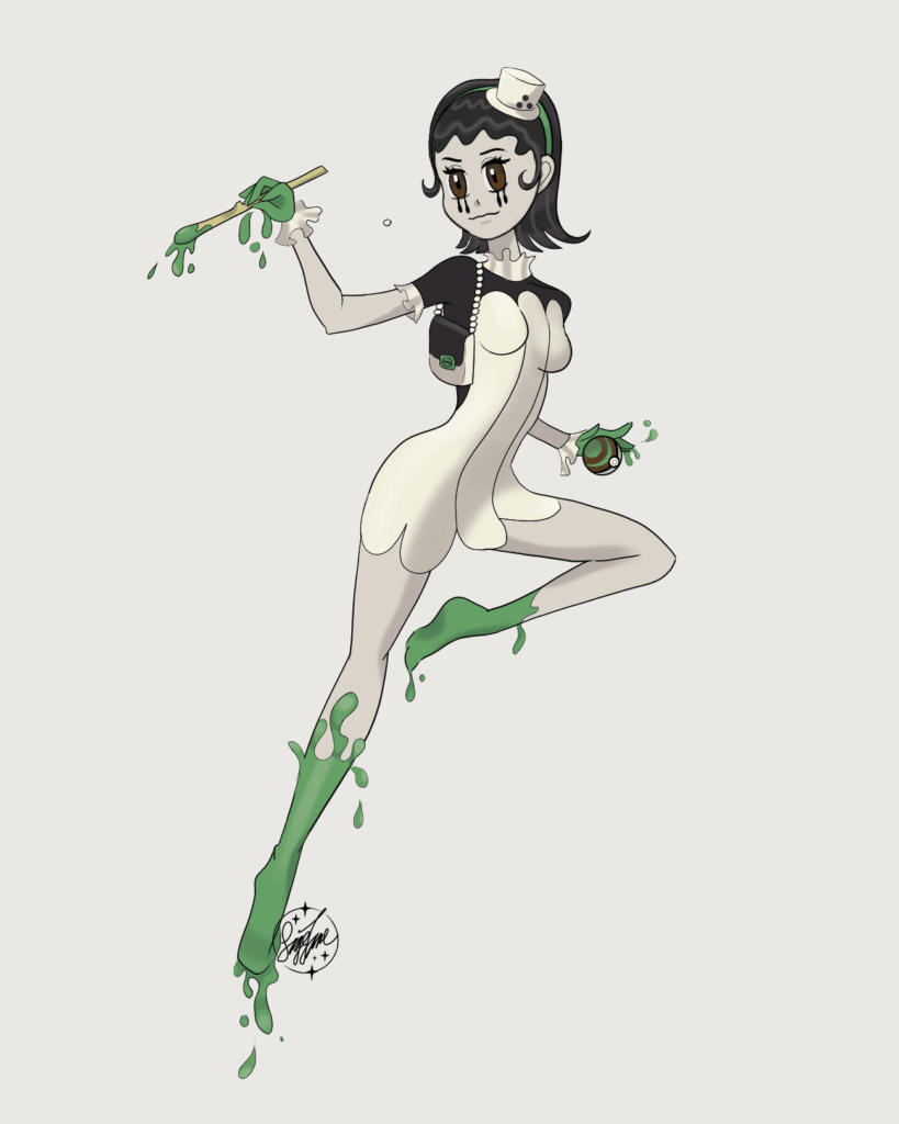 Poltchageist as a Pokemon trainer [OC]