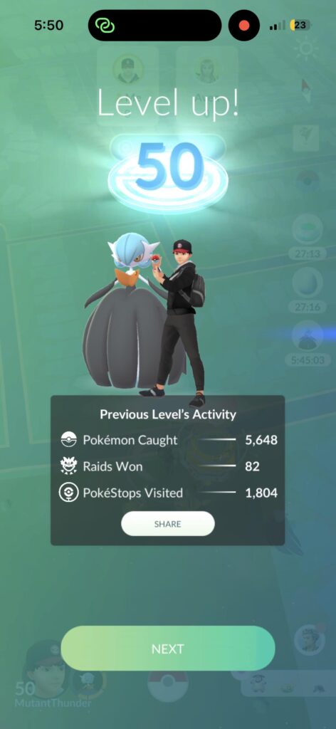 I can finally retire from the game… for a few hours.
