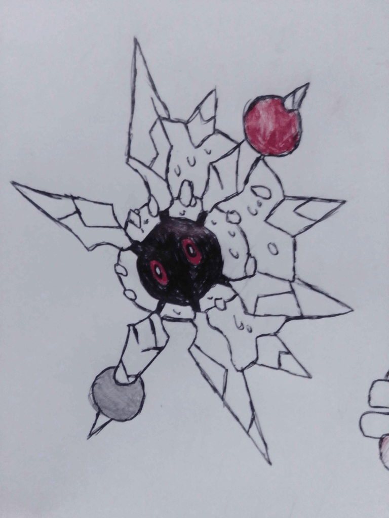 Made a Mega Evolution for one of my favorite Pokemon, Solrock :)