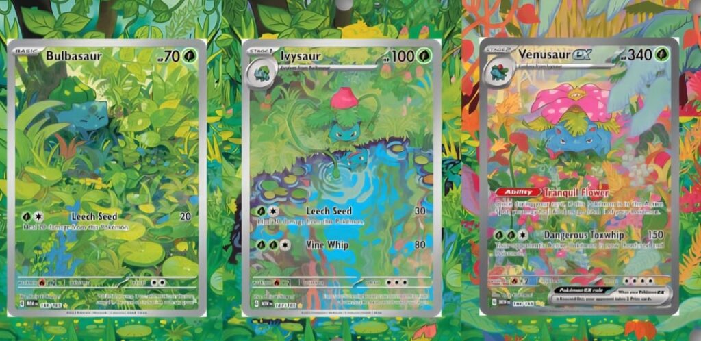 Which set did the Venusaur line better? 151 or Mega evolutions?