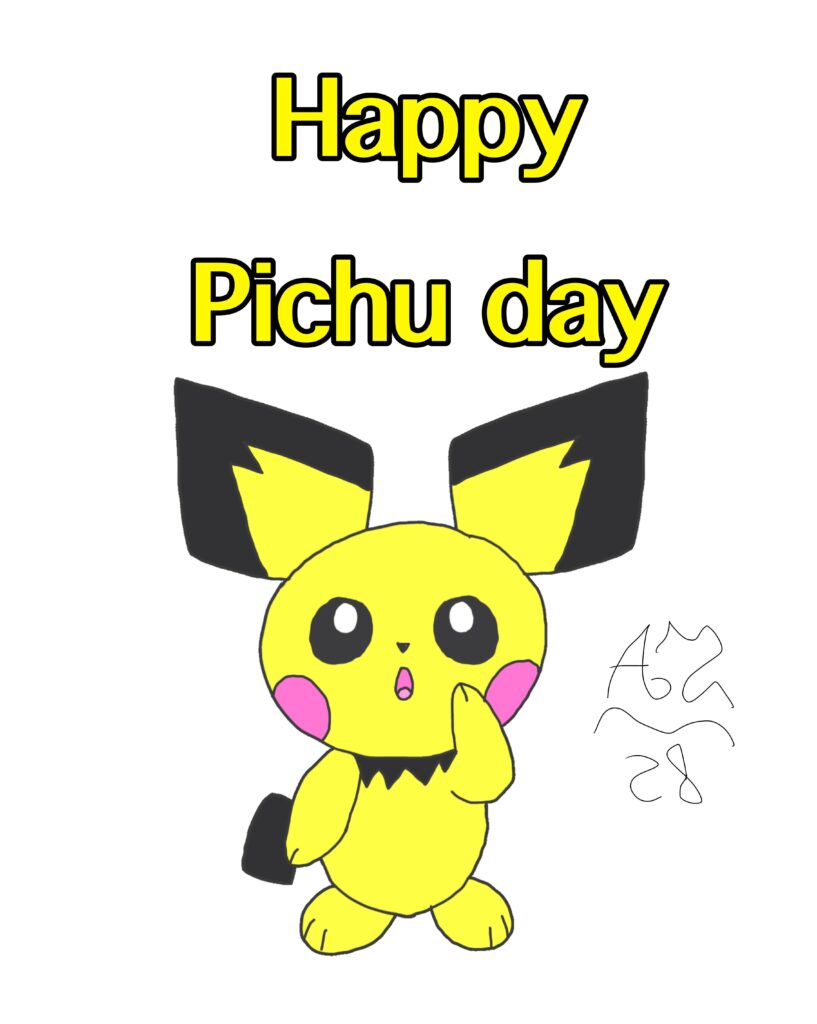 I draw Pichu for “Pichu Day” (OC)