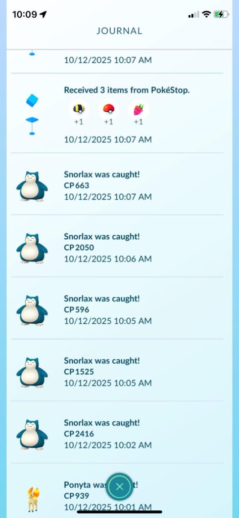Snorlax featured during Harvest Festival w/Mossy Lure?