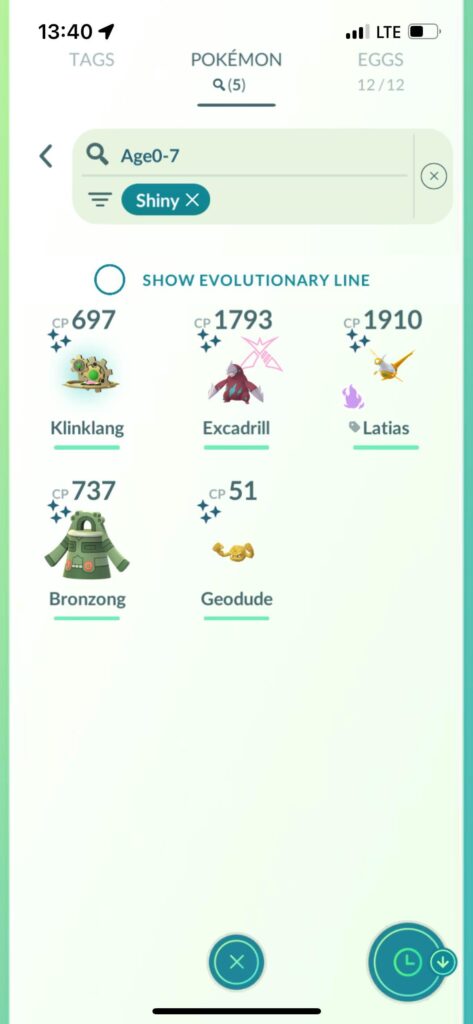 Shiny Pokemon in the last week!