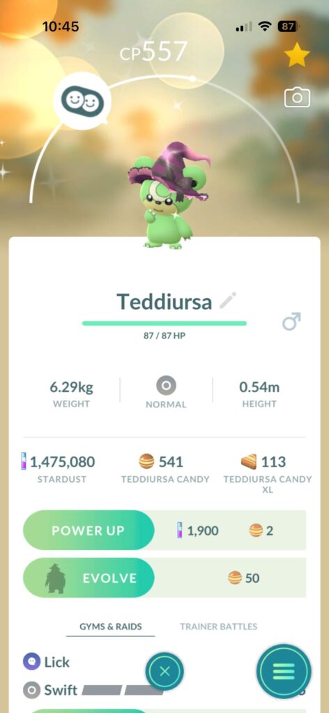 Shiny Costume Teddiursa Confirmed