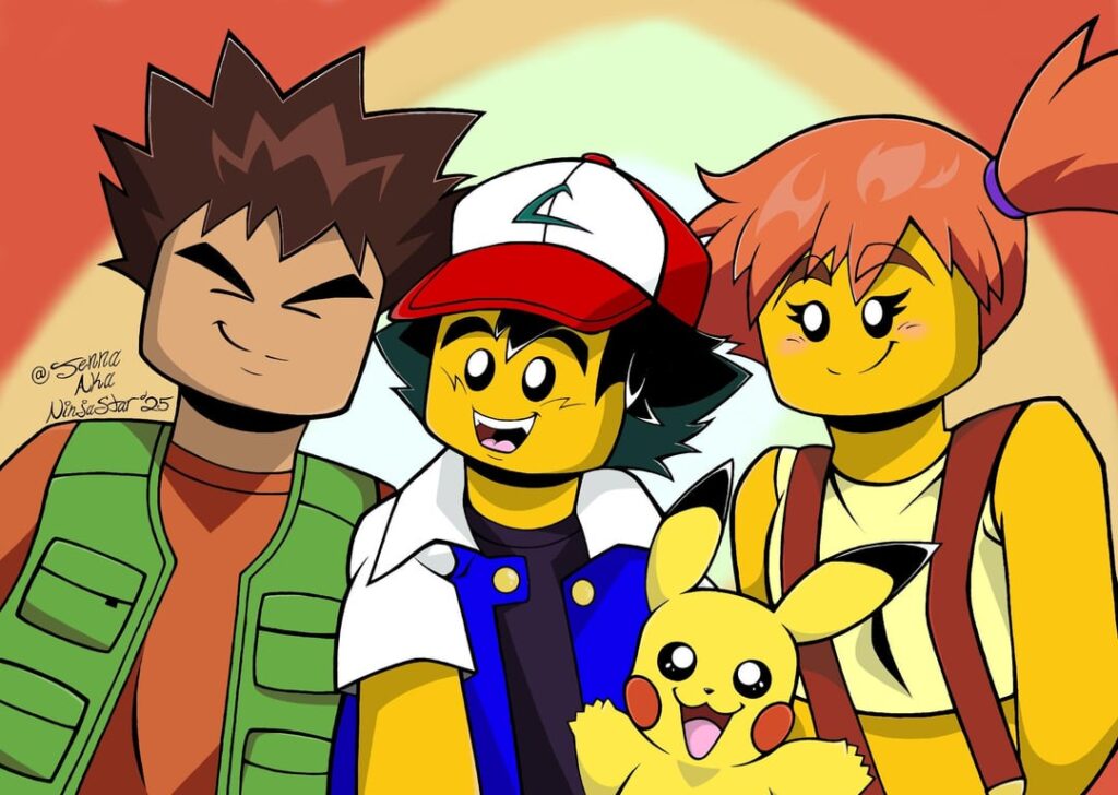 “I wanna be the very best like no one ever was…” Drawing Pokémon as Lego Monkie Kid characters!! (My Art!)
