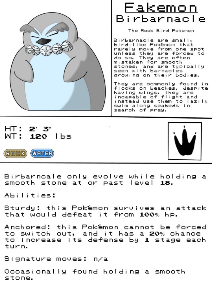 First stage of a fakemon line I’m making! Lmk what you think! (Art by me!)
