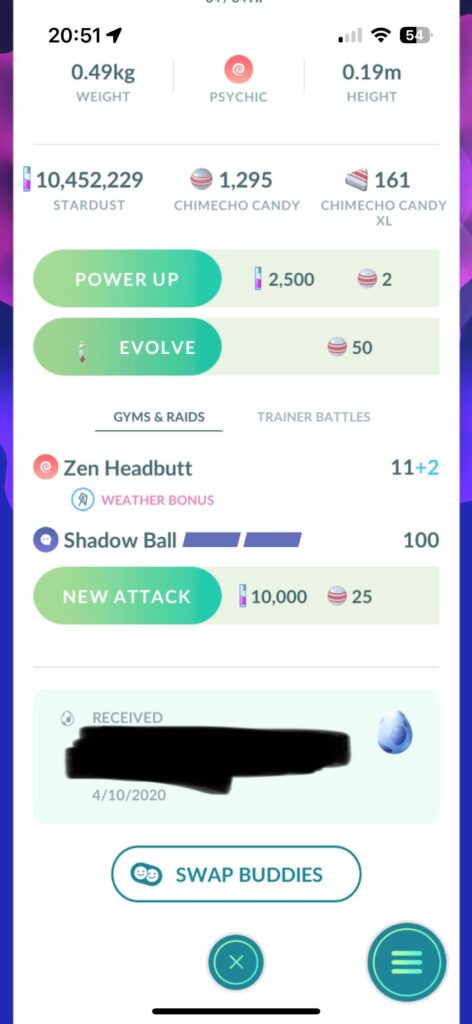 Old (older than October 10th 2020) hatched Pokemon showing weird dark blue egg, why is that?