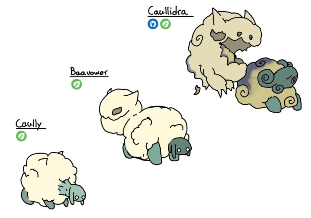 My final starter 3/3 the grass starter! Caullidra!