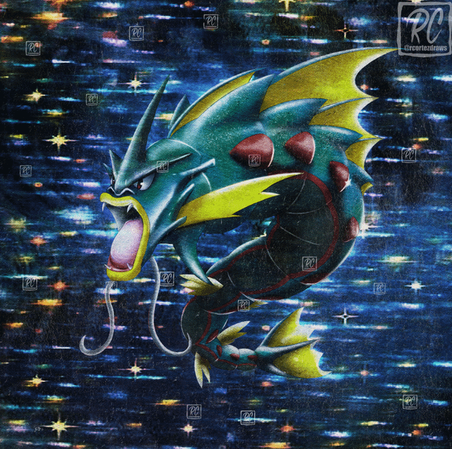 Mega Gyarados Gen 1 Retro Style! [OC]