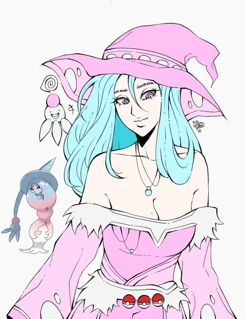 pokemon trainer hatterene!!(art by me)