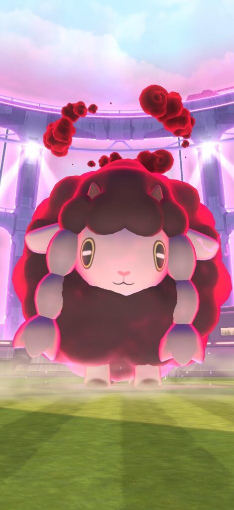 OMG FINALLY!! I caught my first shiny Wooloo and it’s a dynamax I’m so happy huhu