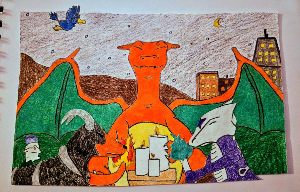 Just a random crayon and pencil drawing