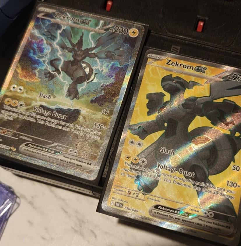 Pulled these 2 Zekrom Ex from the same booster pack. Best luck I've had in months.