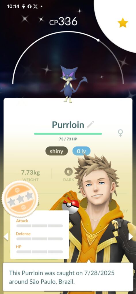 Any one els got 0 iv shiny