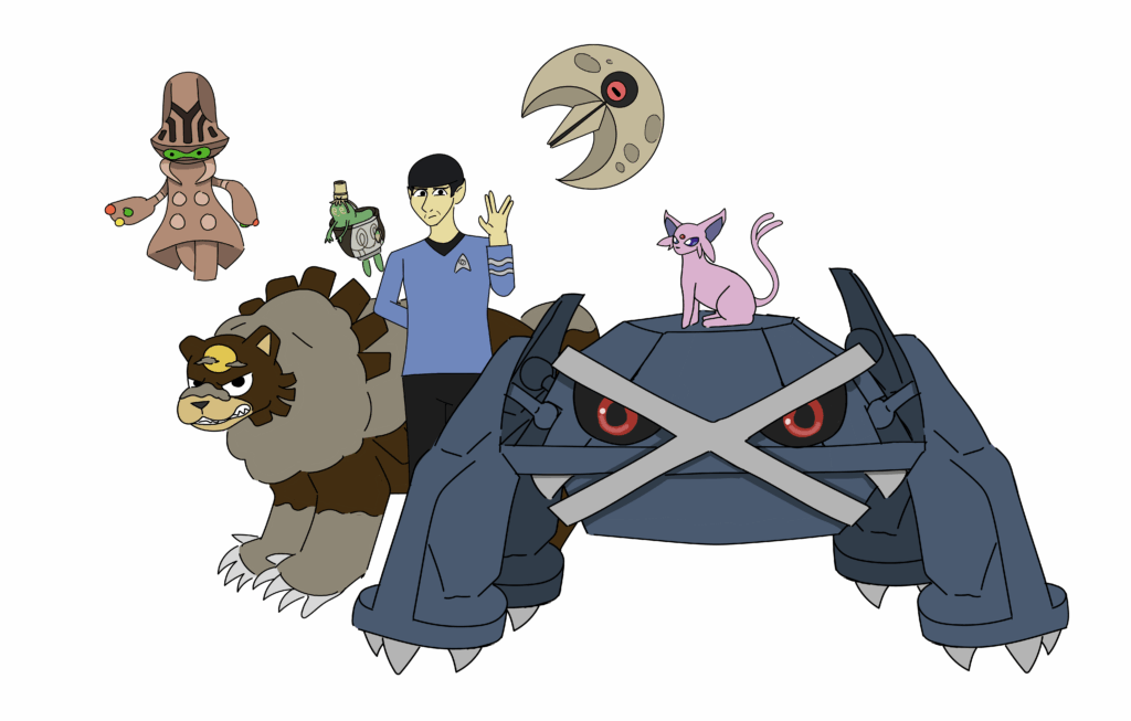 Pokemon team for TOS Spock [OC]