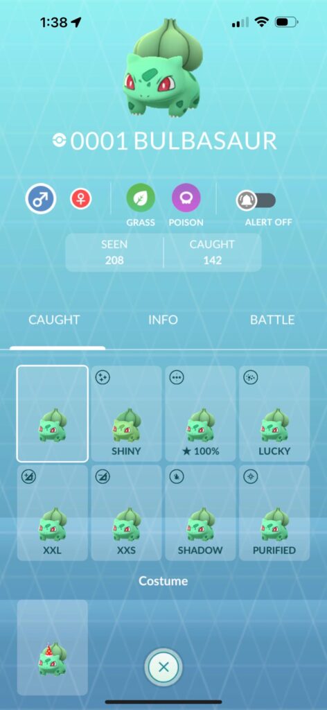 Welcome #0001 Bulbasaur. You are my first ever pokemon fully completed in the pokedex!!