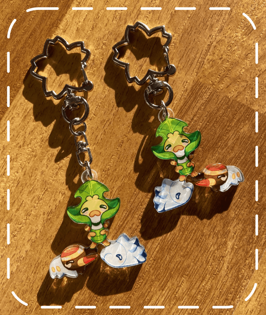 Bugmon Pyramid Keychain [OC]