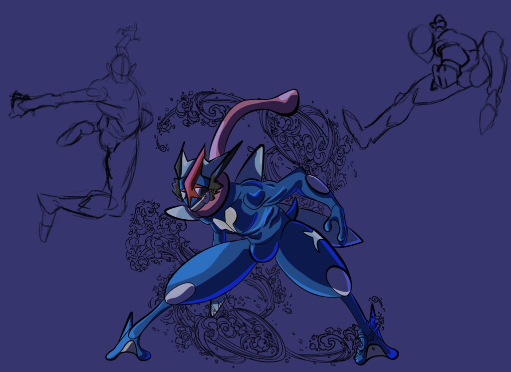I drew Greninja