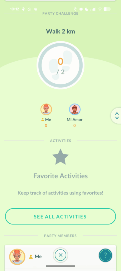 Walked nearly 12km as a party, 2km challenge wouldn't complete