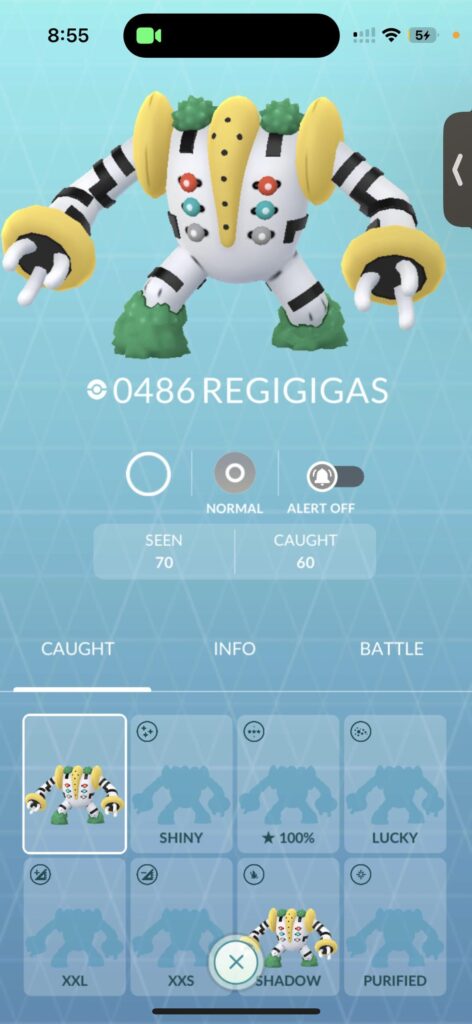 Can Shadow Regigigas still be shiny in the shadow raids?