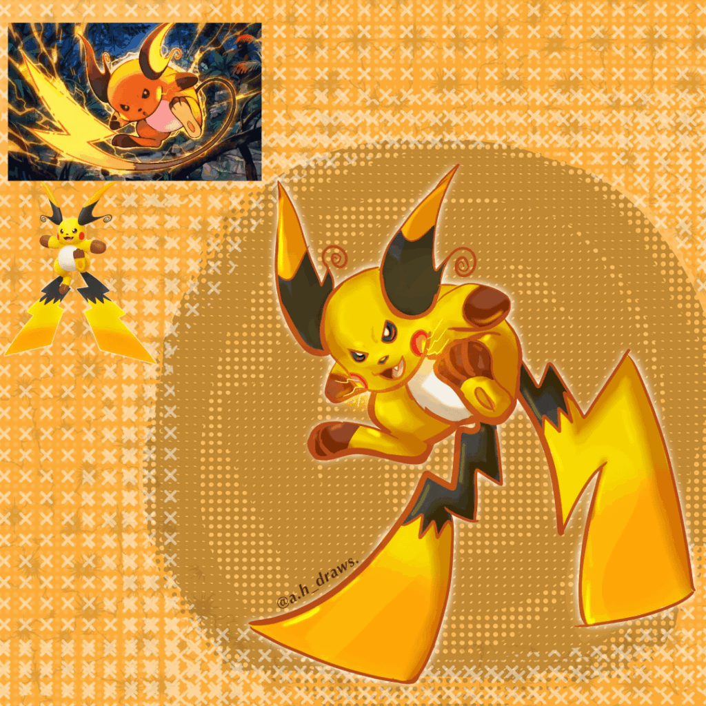 My attempt at Mega Raichu X [OC]