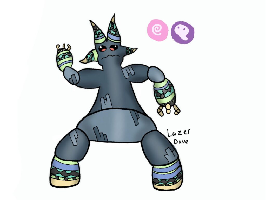 Paragoyle! The Paradoxum Pokémon.