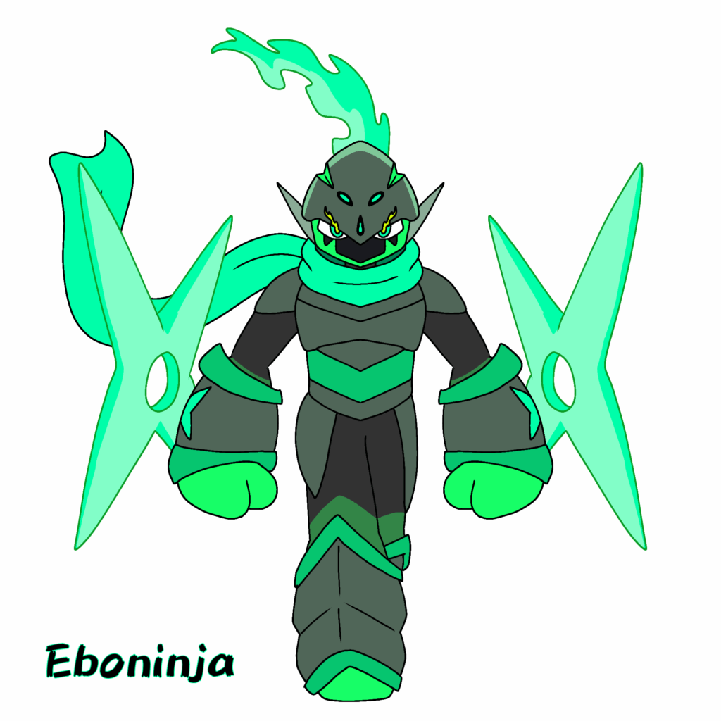 Charcadet evolution: Eboninja