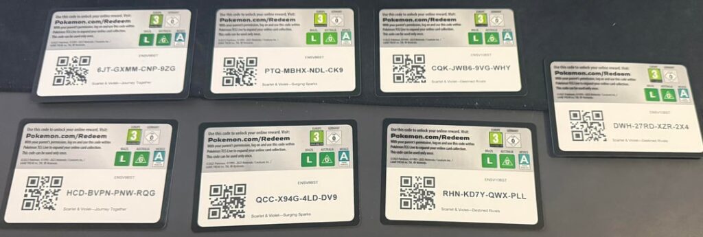 Had these Code cards laying around, hope it can help a couple of y'all!