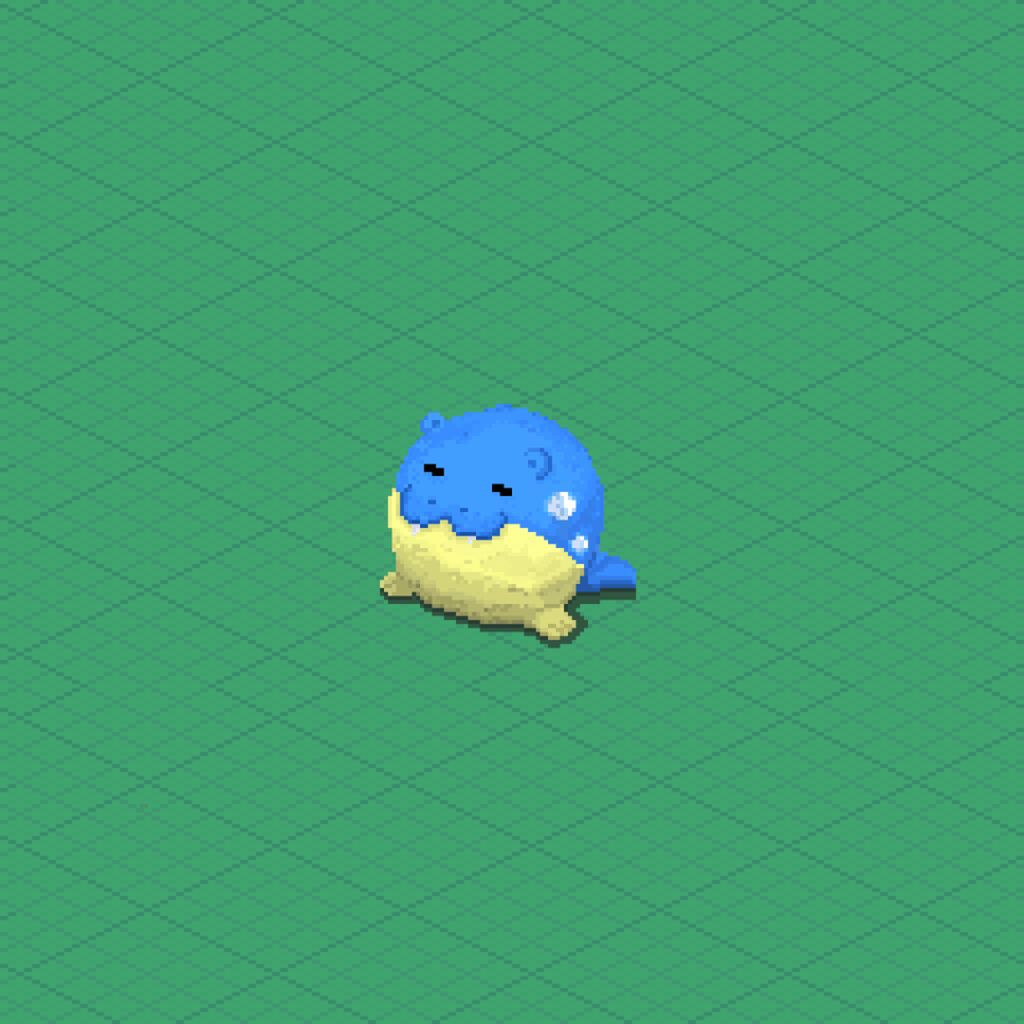 Spheal Isometric Pokemon pixel art