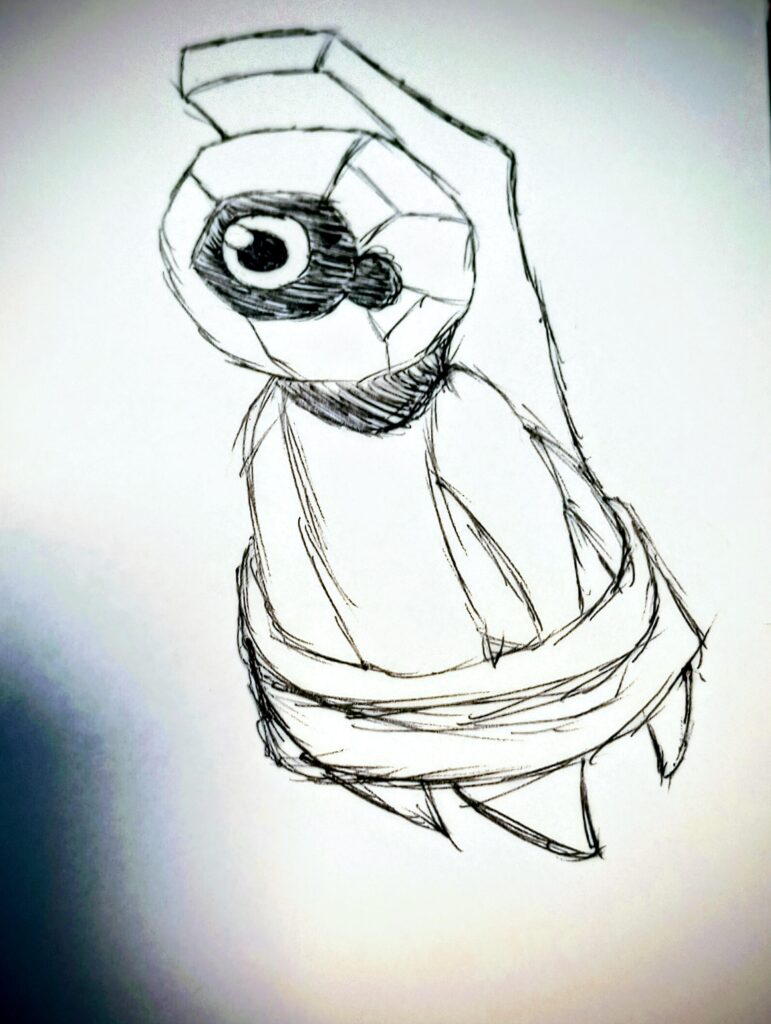 Got so bored at an online meeting, I tried to learn how to draw one of my favorites. After a few tries, I think I got a nice result!