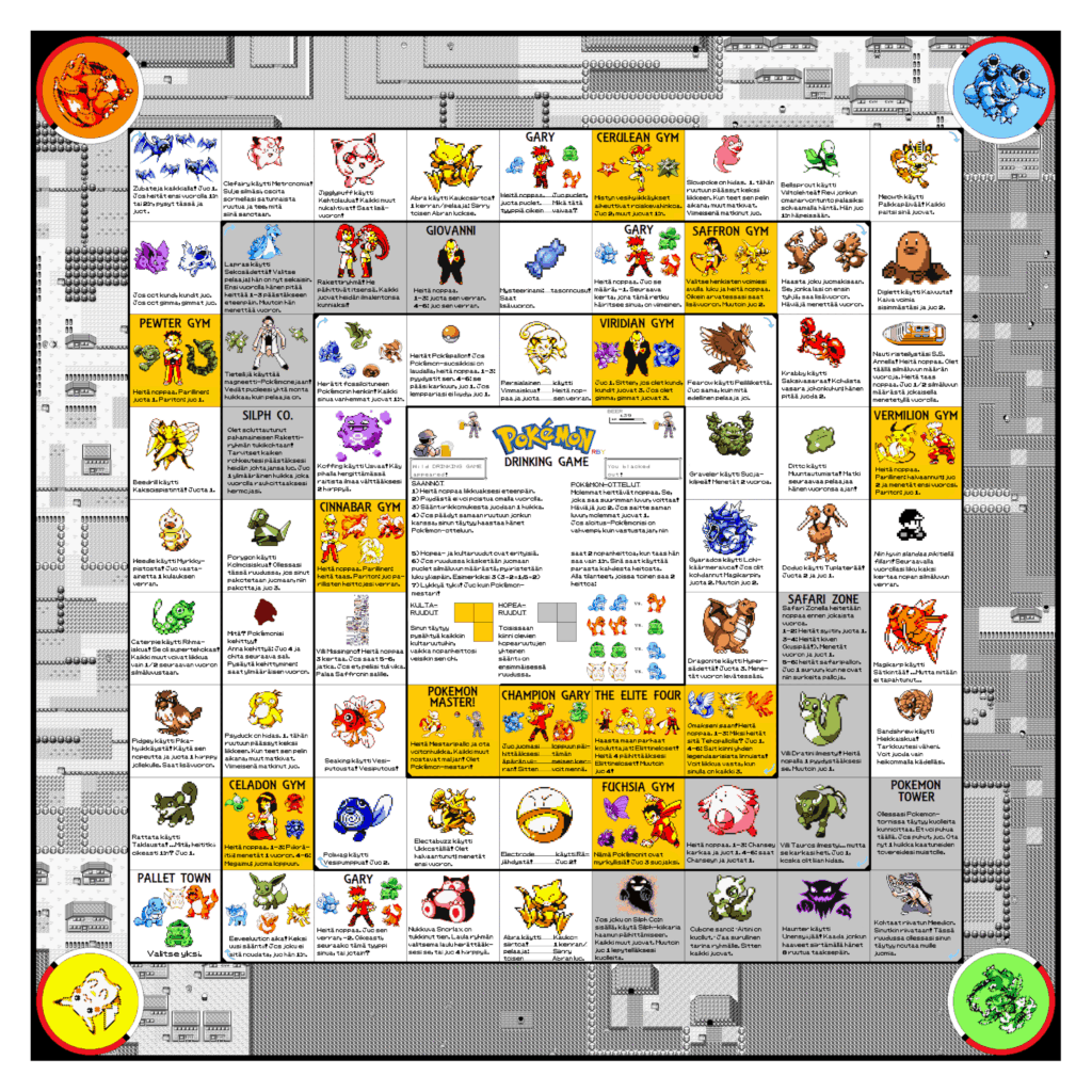 Pokemon Gen 1 -juomapeli suomeksi!