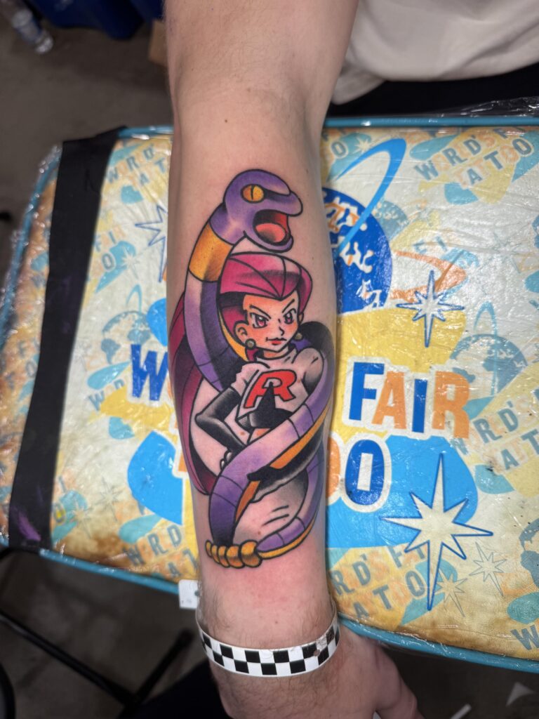 Jessie Pin-Up with her Ekans 🐍