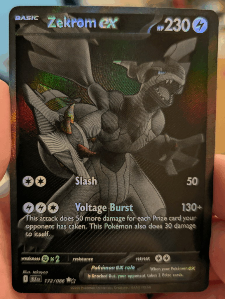 My daughter just pulled a Zekeom EX