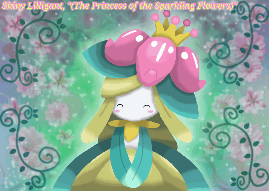 Shiny Lilligant "(The Princess of the Sparkling Gardens)" (OC)