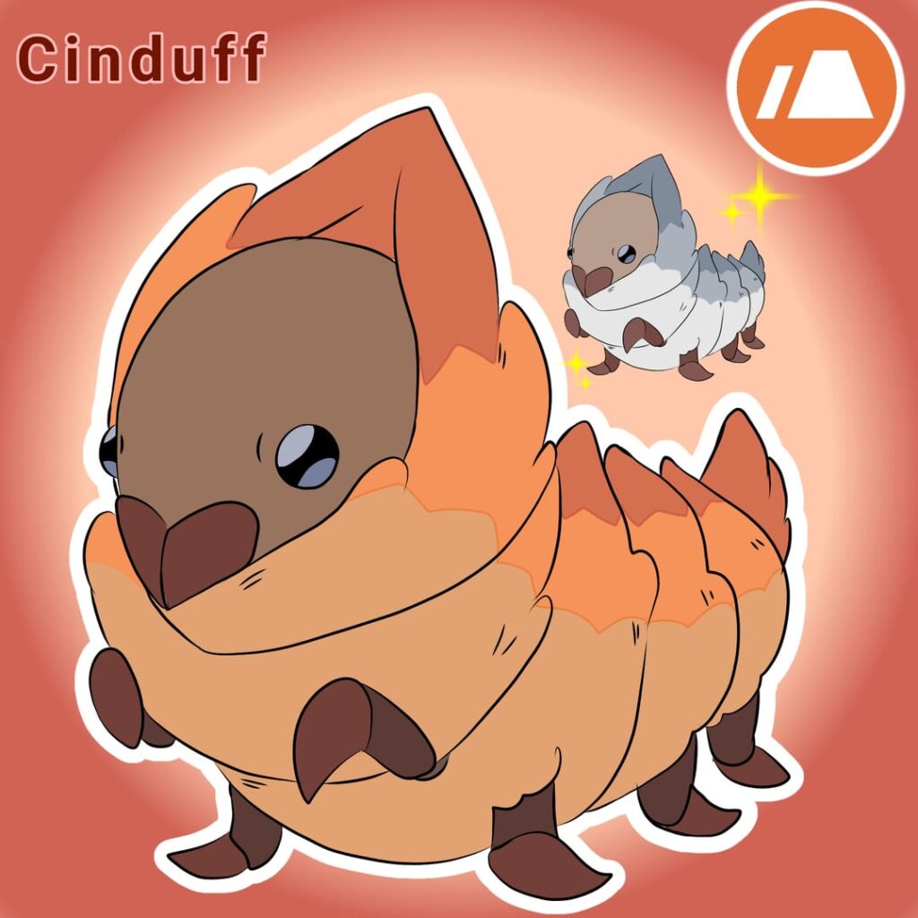 Fakemon based off the flannel moth!