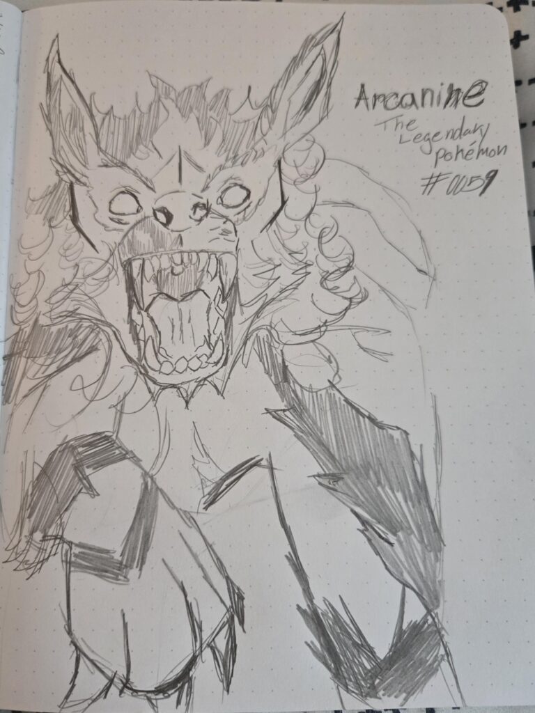 Usually draw my fav Pokémon all cutesy but here's a sketch of my favorite puppy