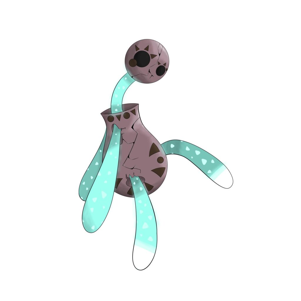 My take on a Minior inspired fakemon