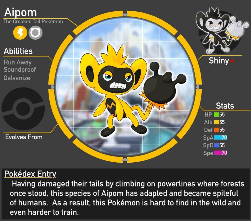 Regional Aipom + New Evo