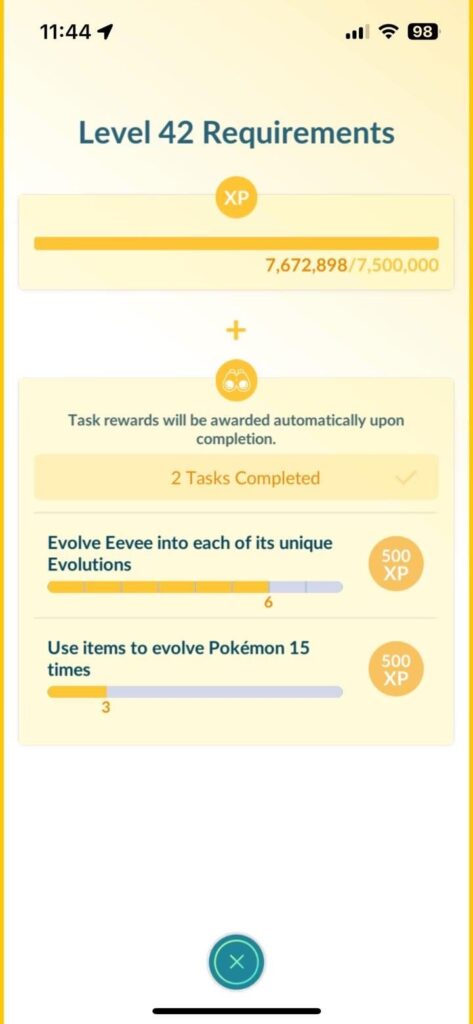 Level Change Question