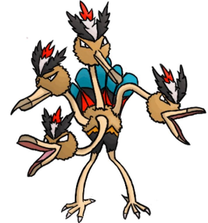 Quickly drew a mega Dodrio before Pokemon legends Z-A releases