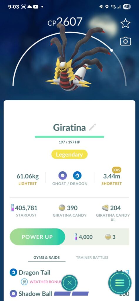 I could bench press a Giratina