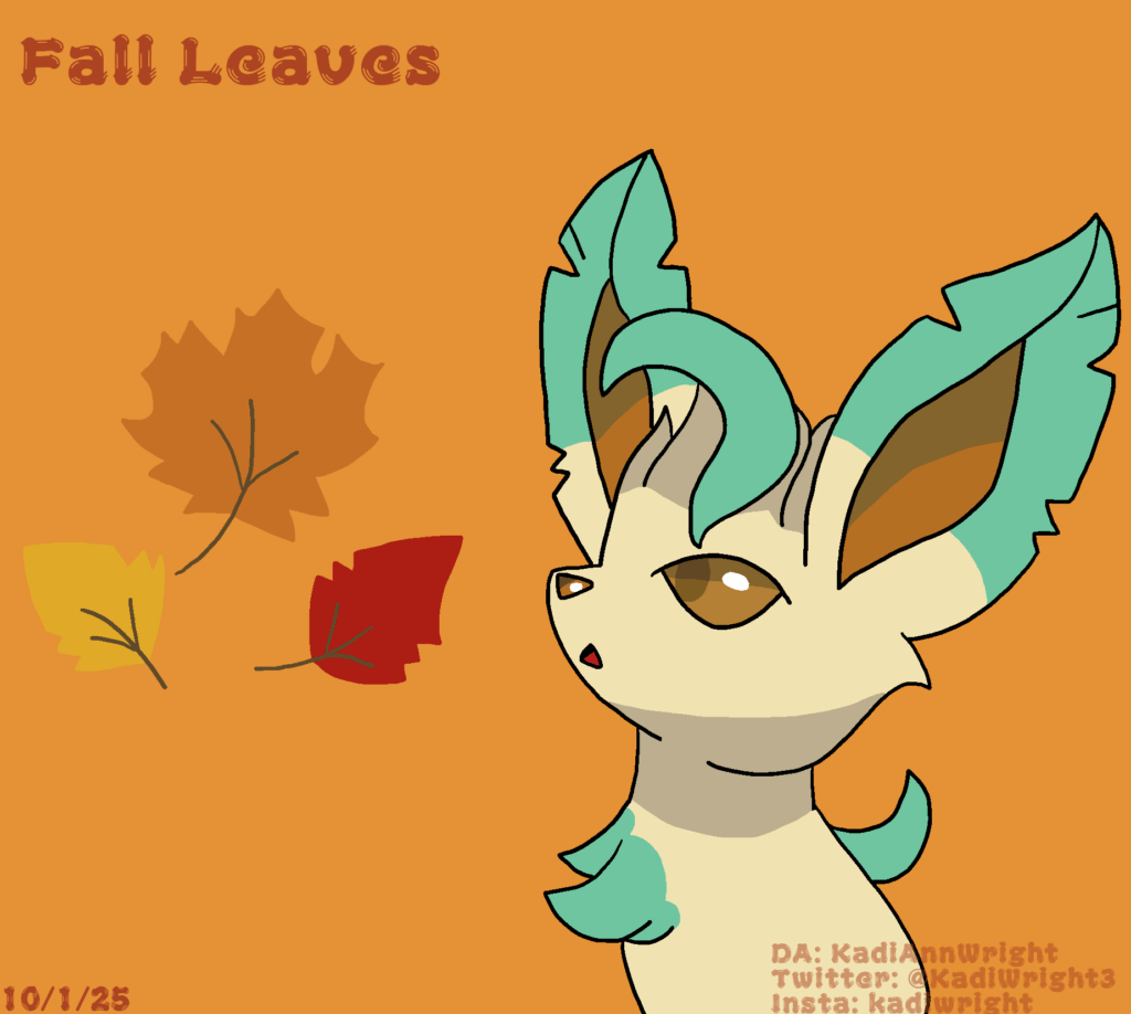 Drawtober Day 1: Fall Leaves (Art by me)