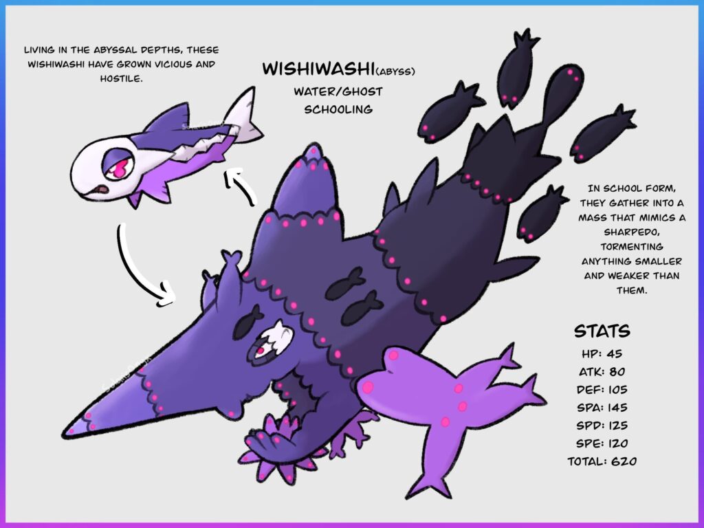 Abyssal Wishiwashi and its School Form
