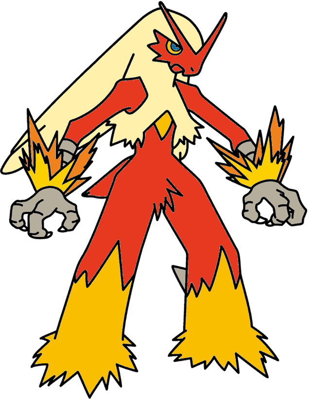 I changed Shiny Blaziken a little bit