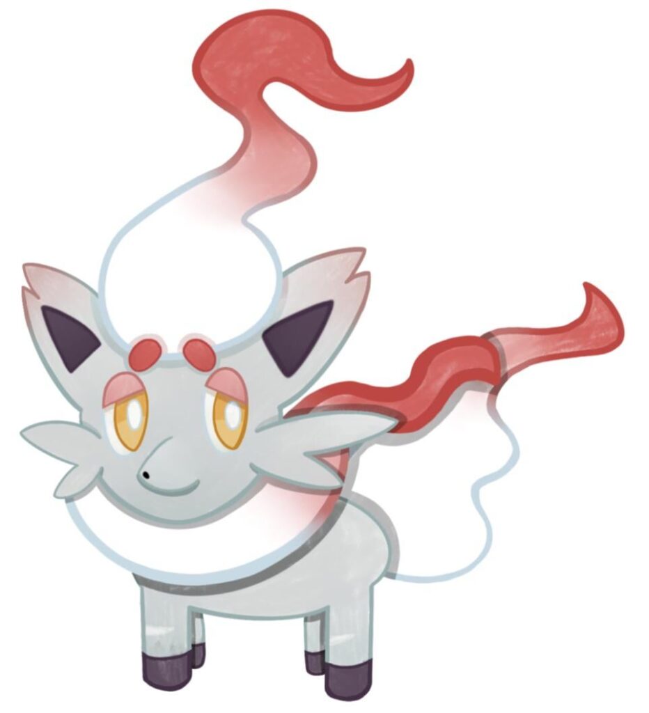 I drew Hisuian Zorua! :D
