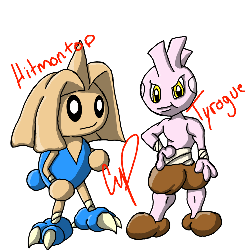 Hitmontop and Tyrogue