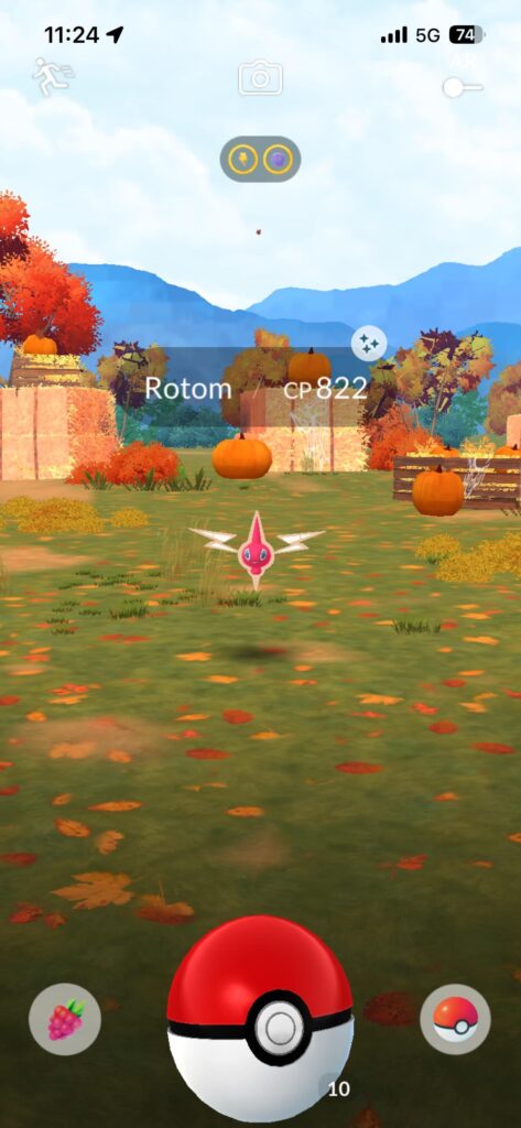First rotom and it’s a shiny one!