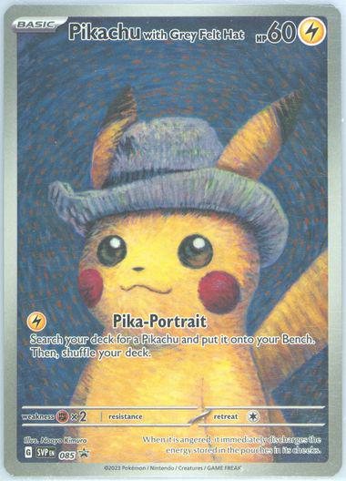 Pikachu with Grey Felt Hat